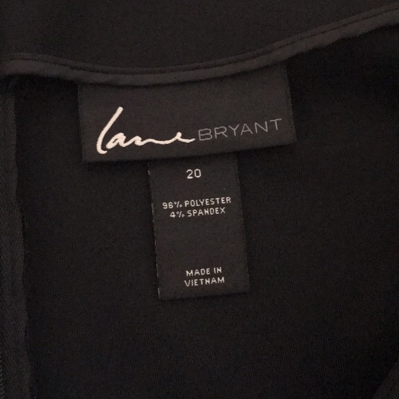 Lane Bryant Black Blue White Ikat Pattern Scuba Knit Pencil Skirt size 20 - Picture 12 of 12